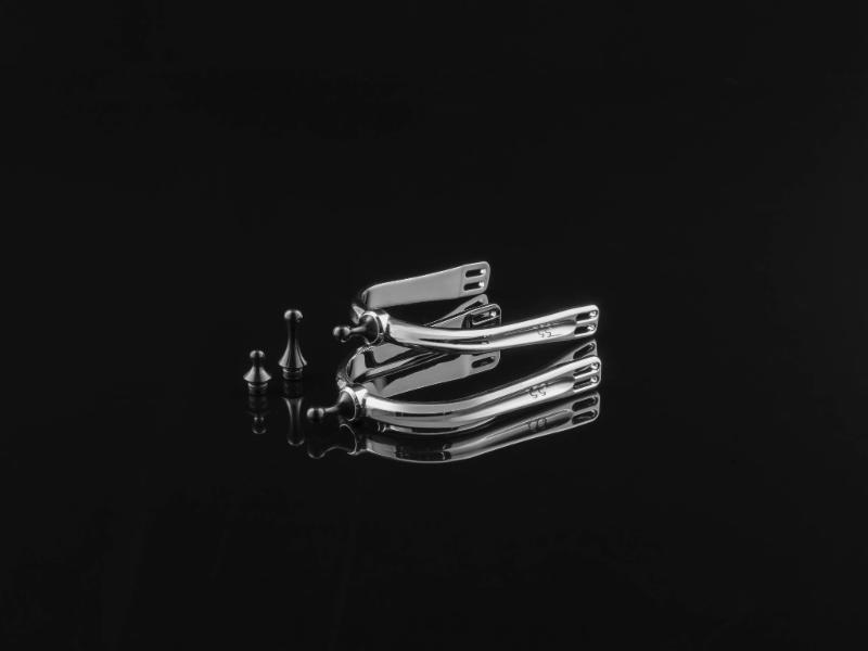 American Equus Quik-X Interchangeable English Spurs Show Chrome Finish