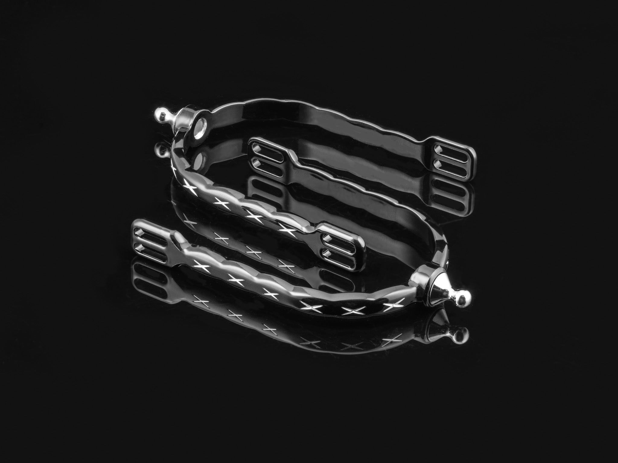 American Equus Quik-X Slim Interchangeable English Spurs - X's Edition