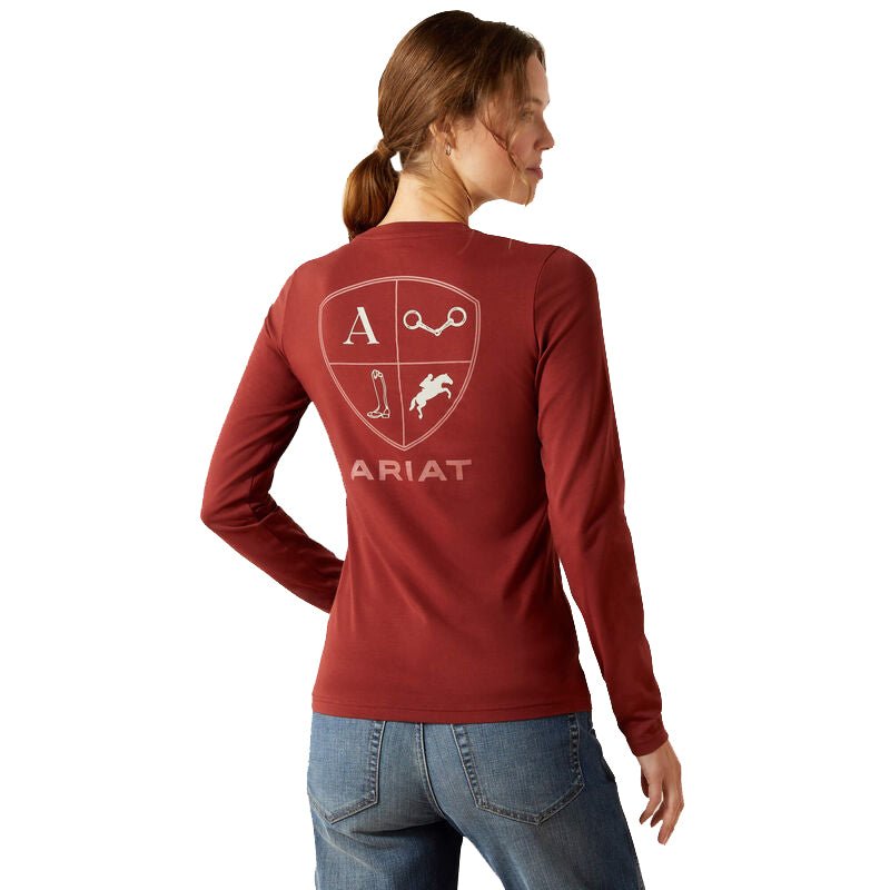 Ariat Women's EQ Icons Long Sleeve Tee – Soft, Comfortable, Stylish Barn Wear